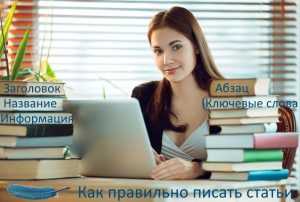 Как правильно писать статьи